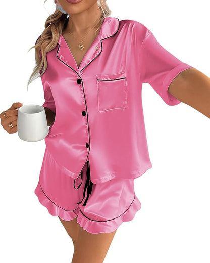 Satin Pajamas Set