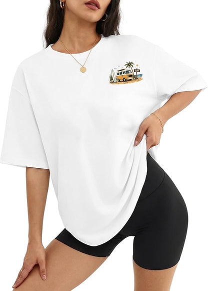 Cotton Oversized Graphic Tee