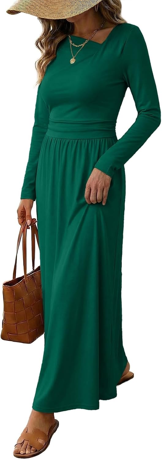 Asymmetrical Long Sleeve Dress