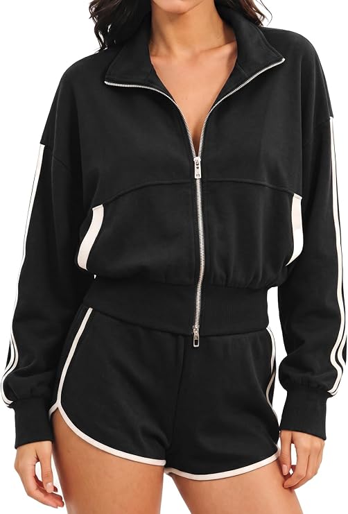 Zip Up Tracksuit Set