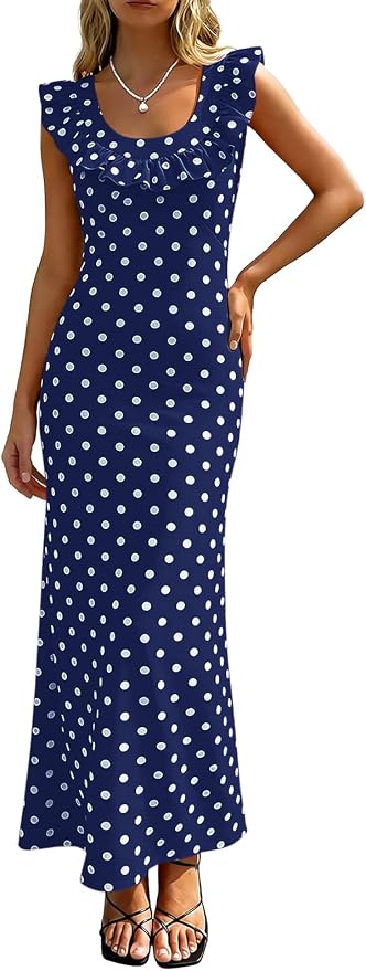Polka Dot Maxi Dress