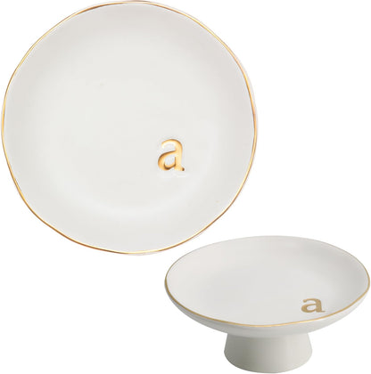 Initial Ceramic Jewellery Tray