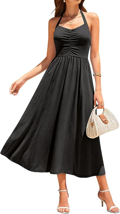 Halter Midi Dress