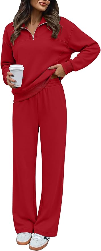 ANRABESS Half Zip Sweatsuit