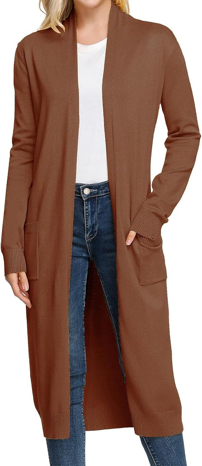 Solid Open Cardigan