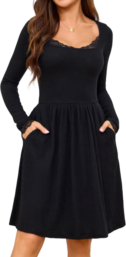 Lace Trim Dress