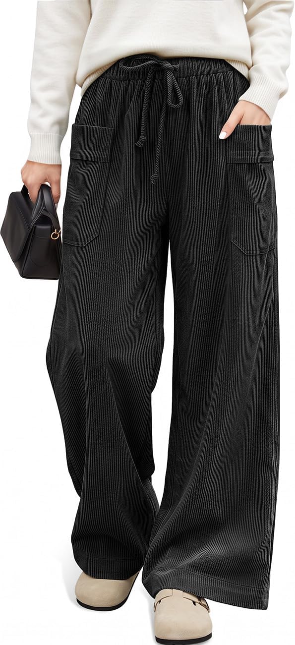 Corduroy Wide Leg Pants