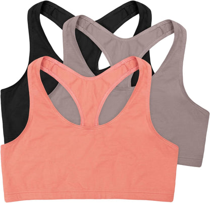 Racerback Cotton Bralette (3PK)