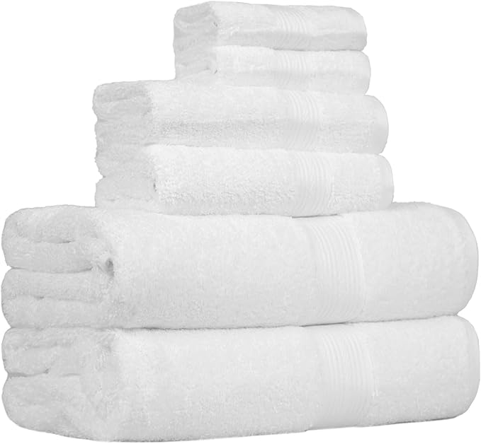 Amazon Basics Cotton Towel Set (6PC)