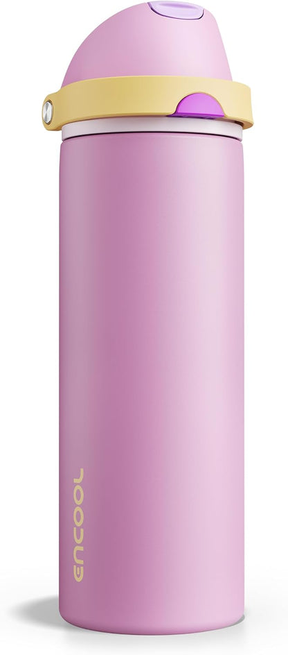 Insulated Water Bottle with Straw