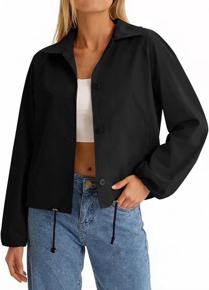 Cropped Bomber Jacket