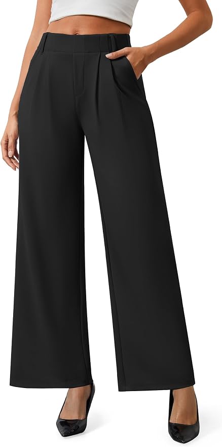 Wide Leg Work Pants