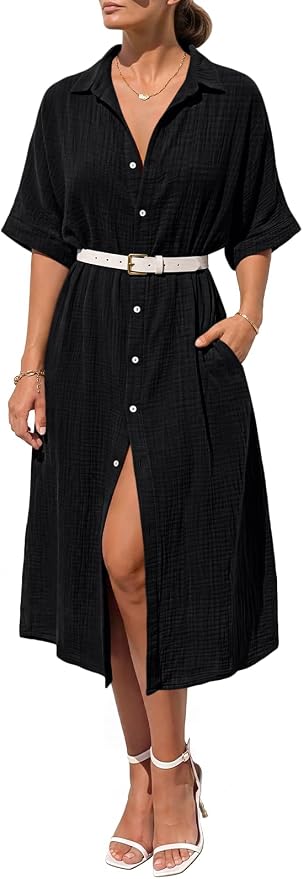 Cotton Shirt Dress