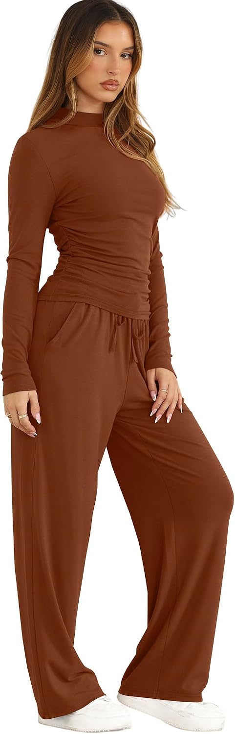 Mock Neck Lounge Set