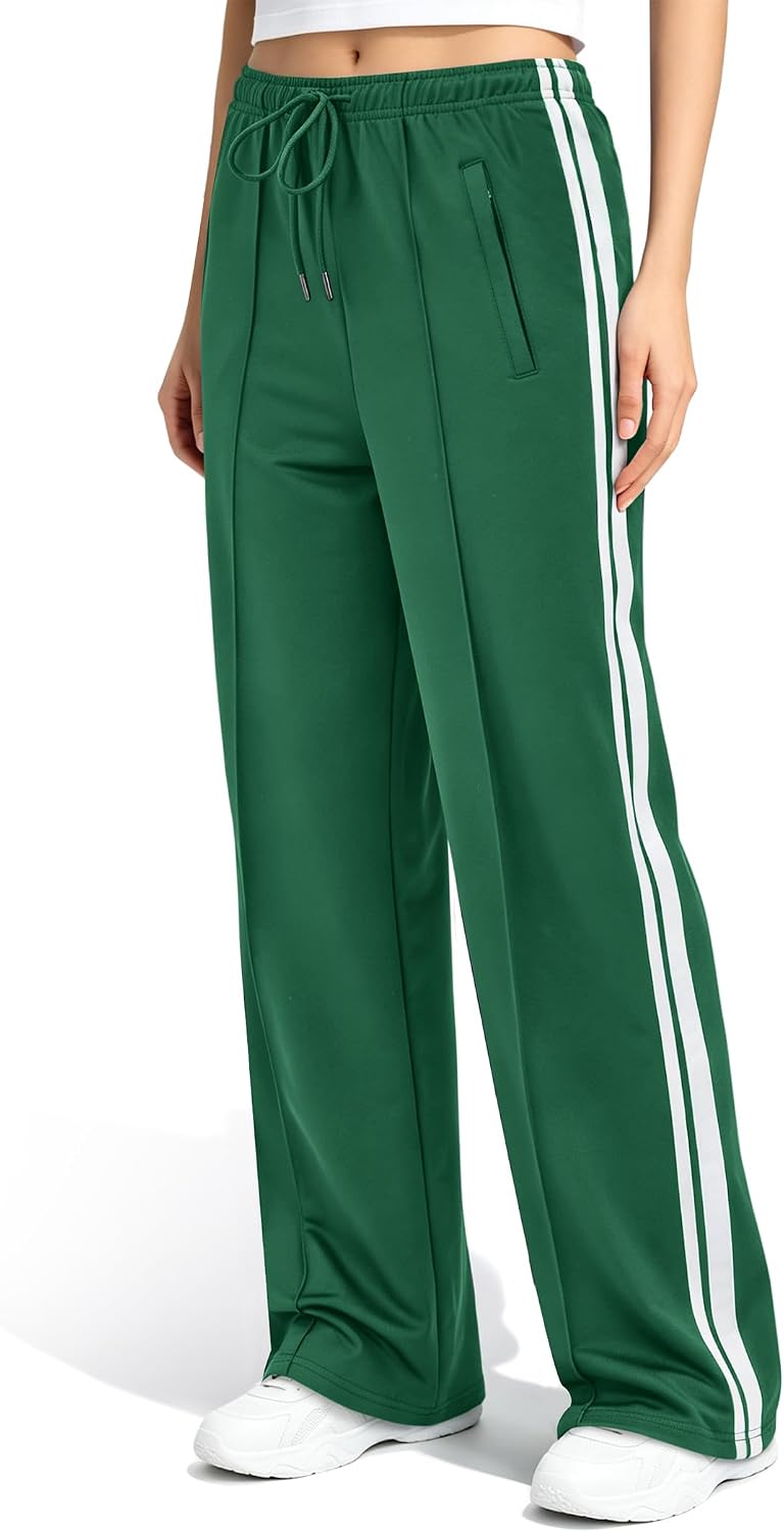 Wide Leg Track Pants