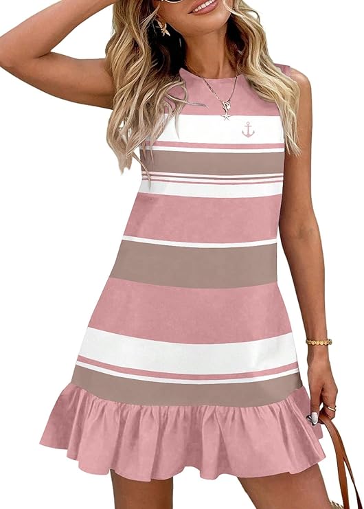 Striped Ruffle Sundress