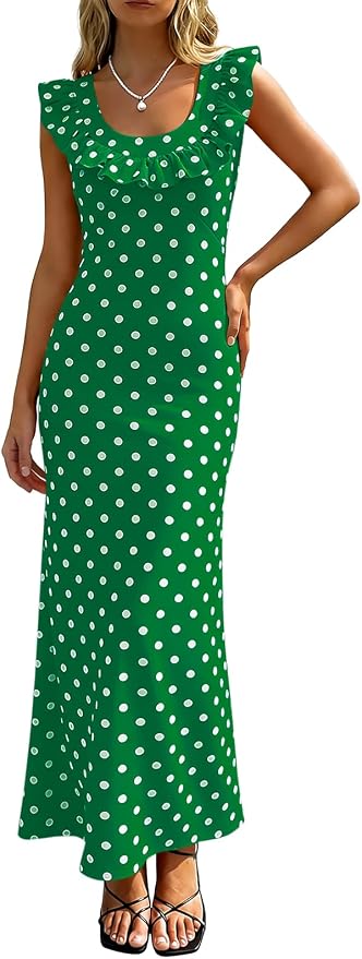 Polka Dot Maxi Dress