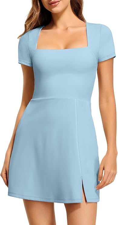 Square Neck Tennis Dress
