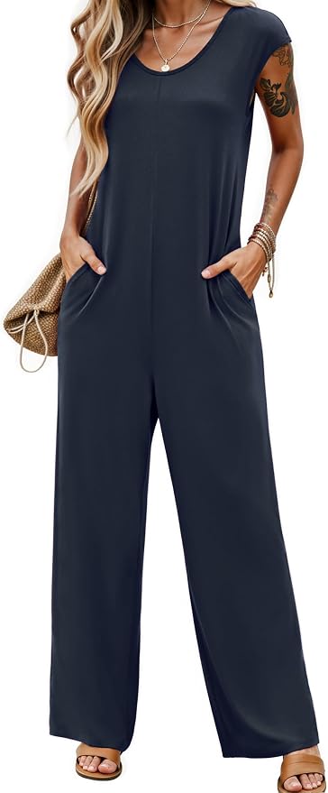 Cap Sleeve Jumpsuit