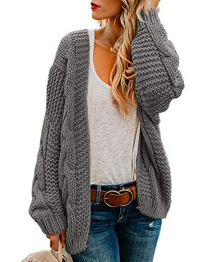 Oversized Cable Cardigan