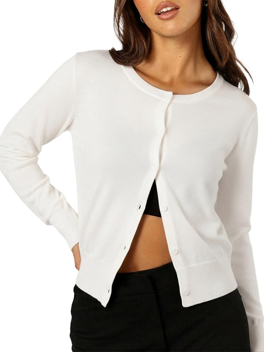 Cropped Cardigan Sweater
