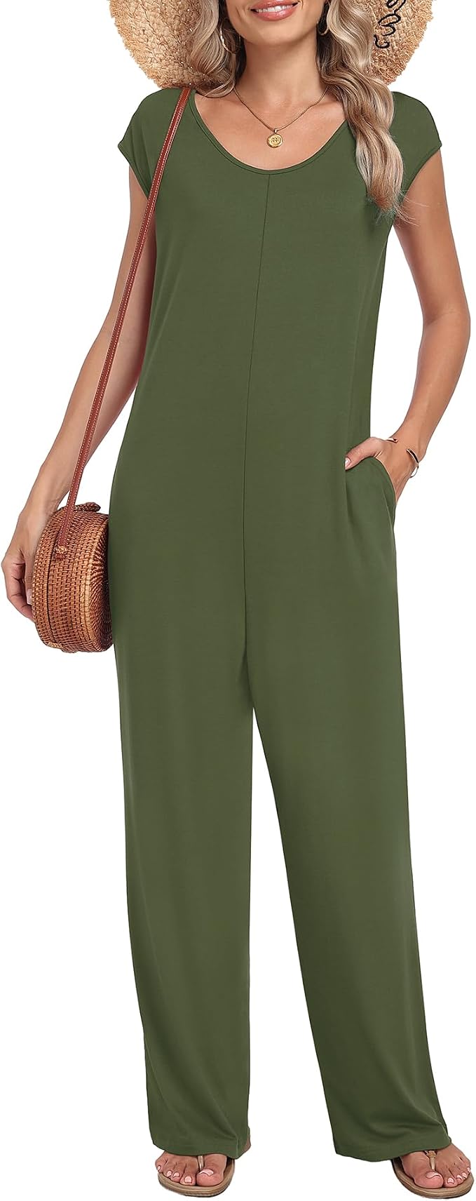 Cap Sleeve Jumpsuit