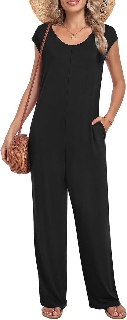 Cap Sleeve Jumpsuit