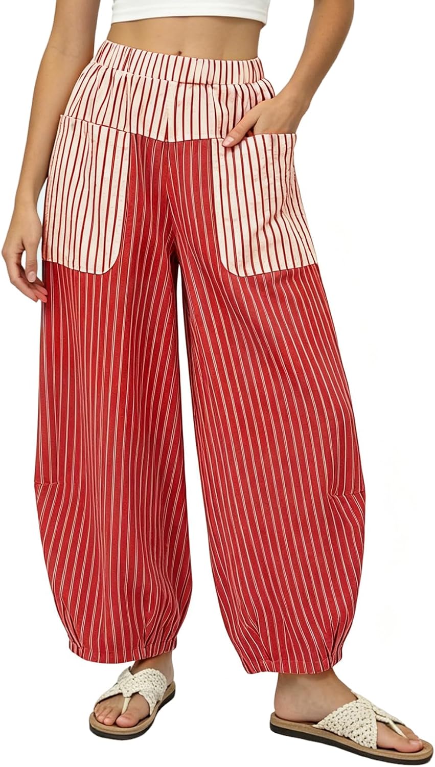 Striped Harem Pants