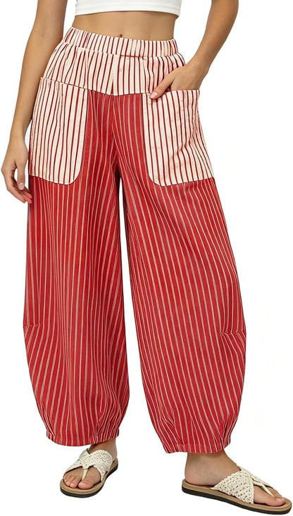 Striped Harem Pants