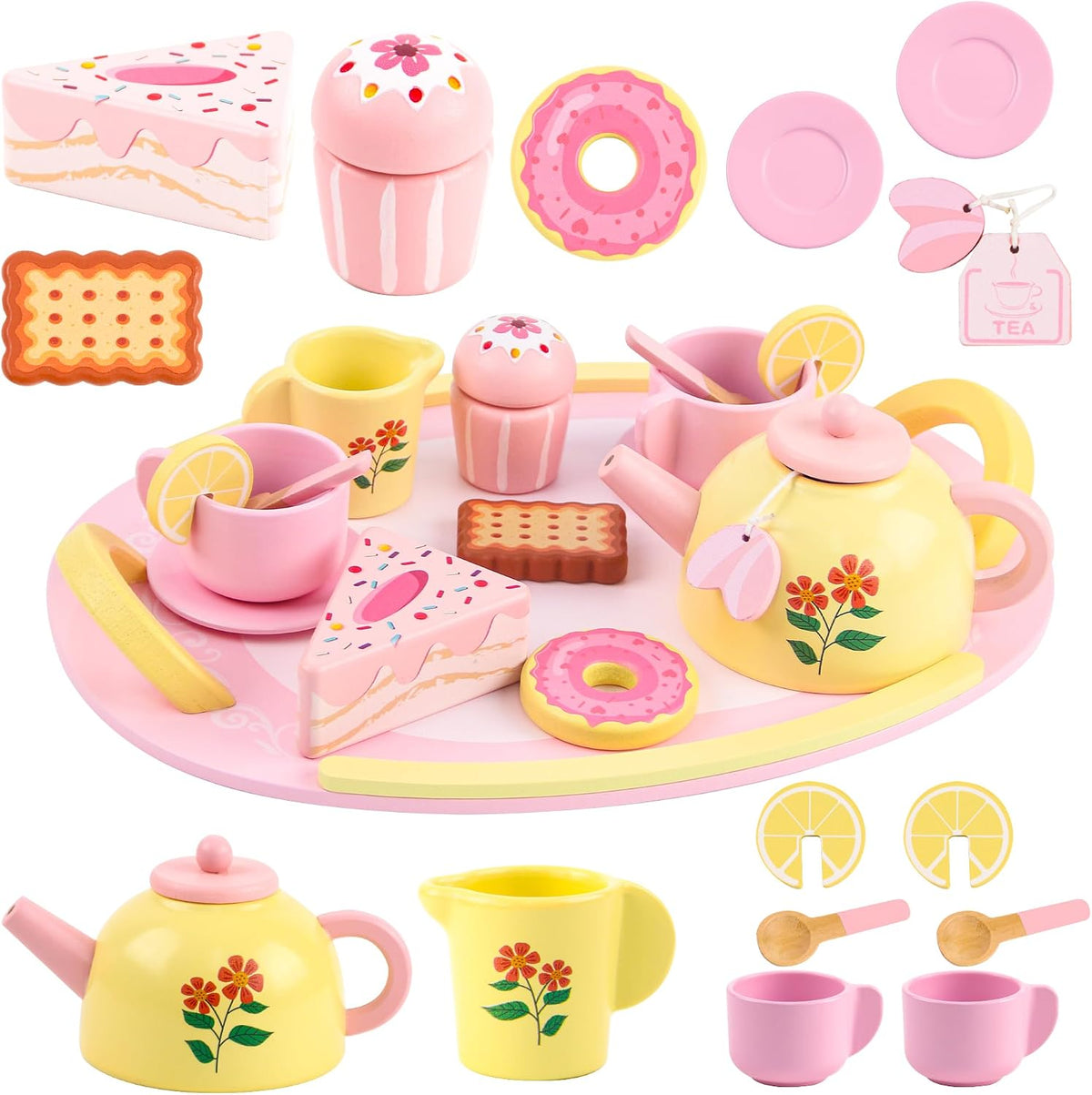 Wooden Kid's Tea Set