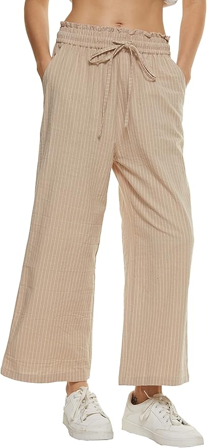 Cotton and Linen Capris