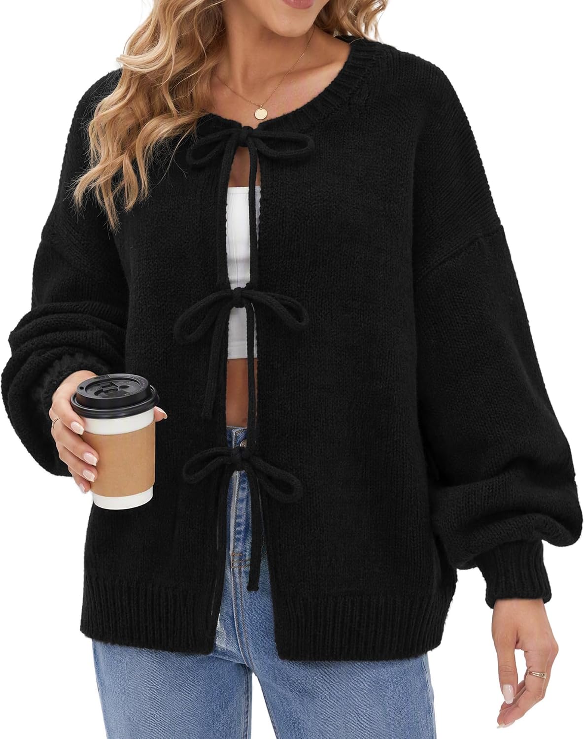 Tie Front Bow Cardigan