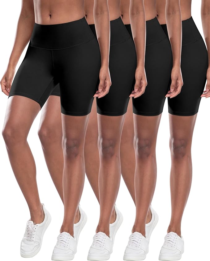 High Waisted Bike Shorts 4pk