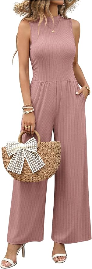 Mock Neck Jumpsuit