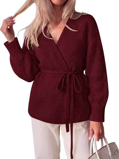 Wrap V-Neck Cardigan