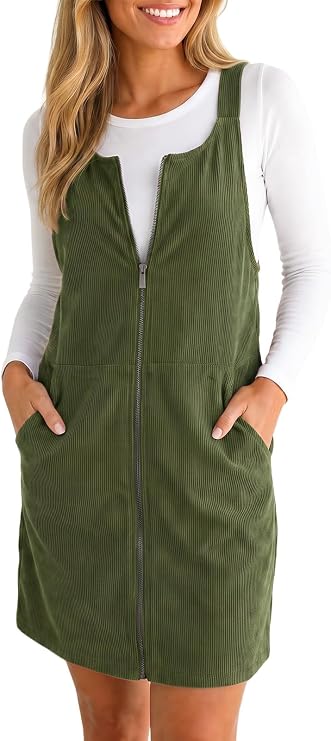 Corduroy Overall Dress
