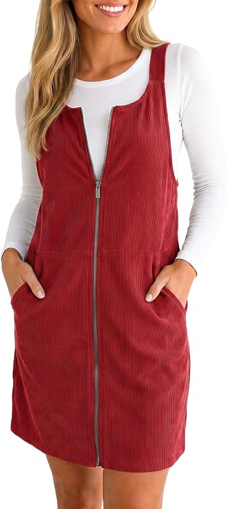 Corduroy Overall Dress