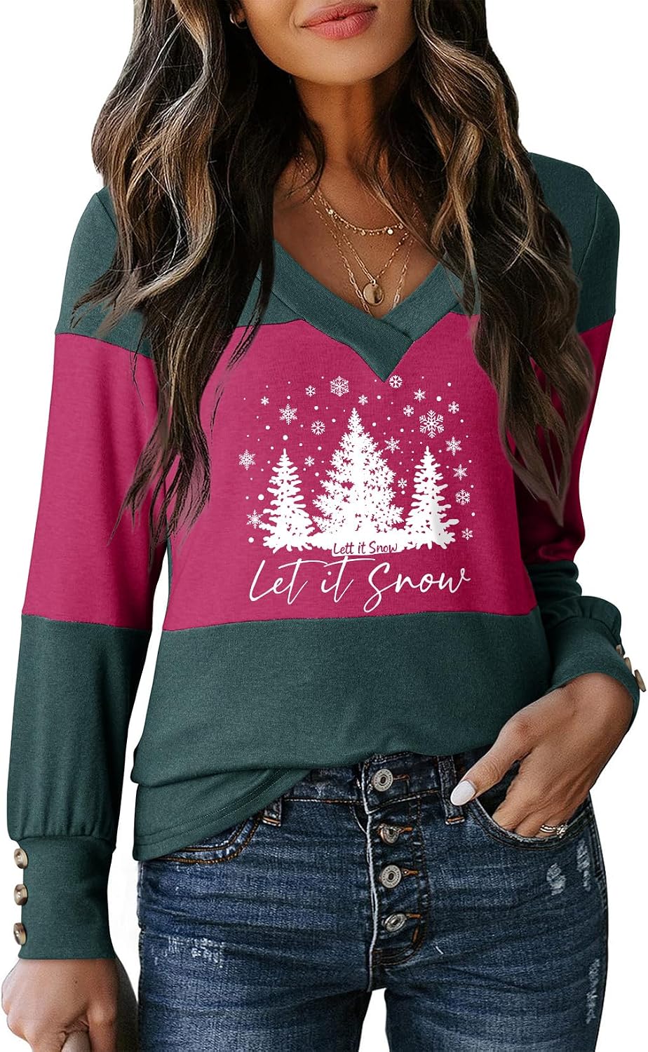 Color Block Pullover Sweater