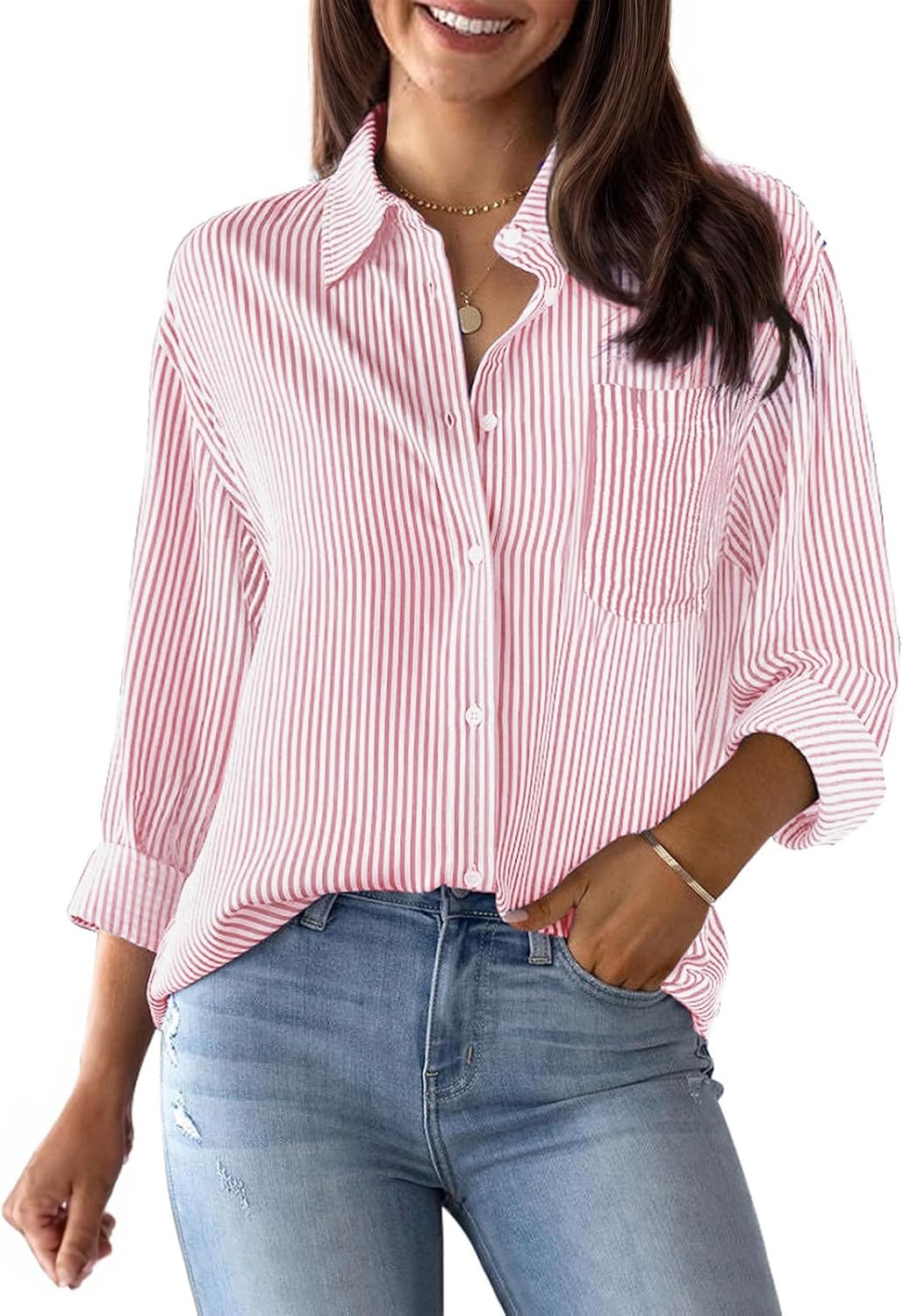 Cotton Pin Stripe Shirt