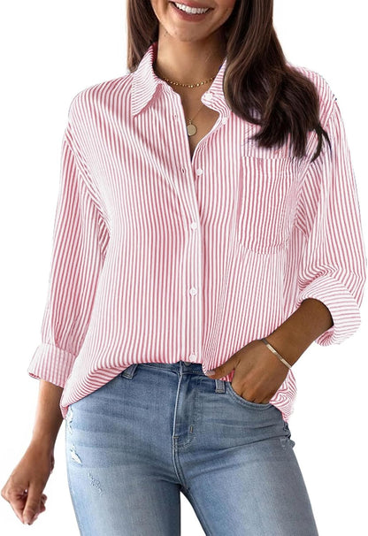 Cotton Pin Stripe Shirt