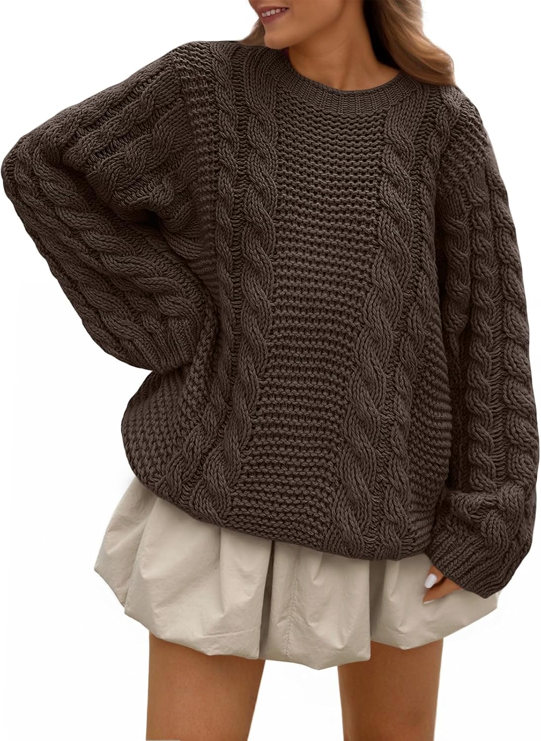 Oversized Cable Knit Sweater
