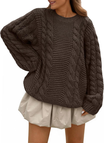 Oversized Cable Knit Sweater