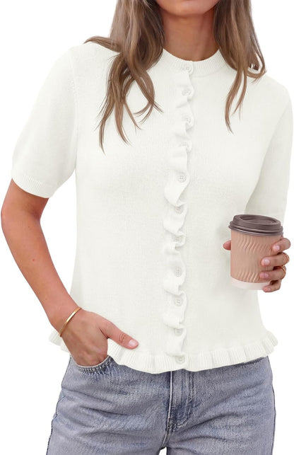 Ruffle Puff Cardigan