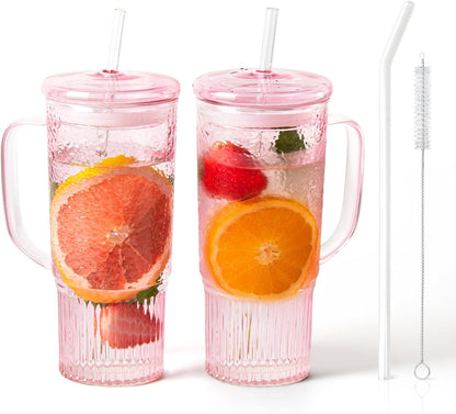 Glass Coffee Tumbler (2PK)