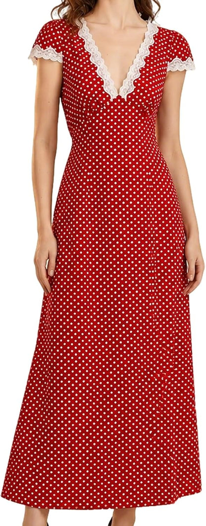 Polka Dot Lace Dress