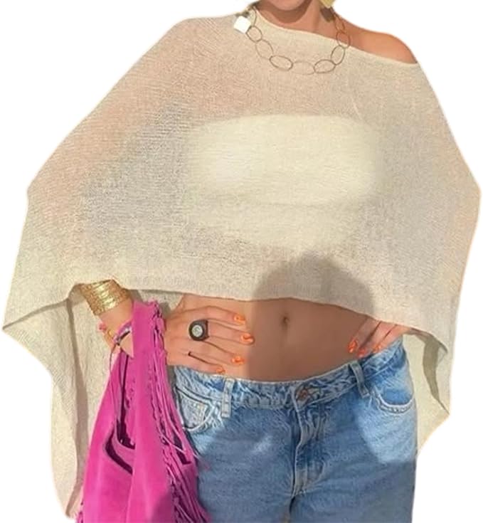 Sheer Crochet Poncho