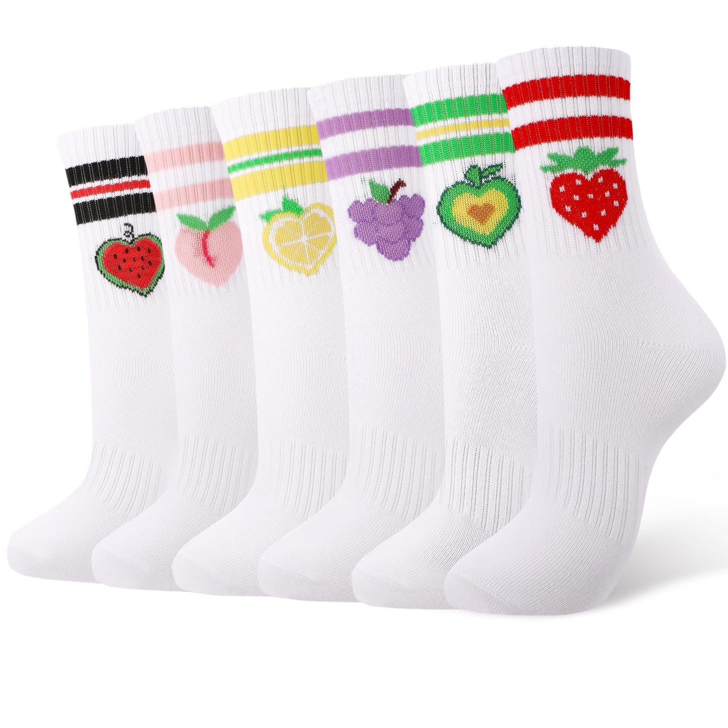 Girls Athletic Socks (6PK)