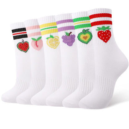 Girls Athletic Socks (6PK)