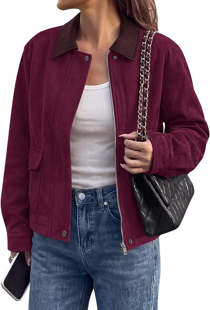 Faux Suede Jacket