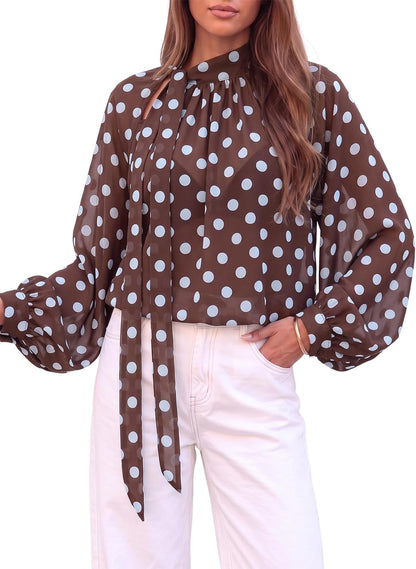 Pleated Chiffon Blouse